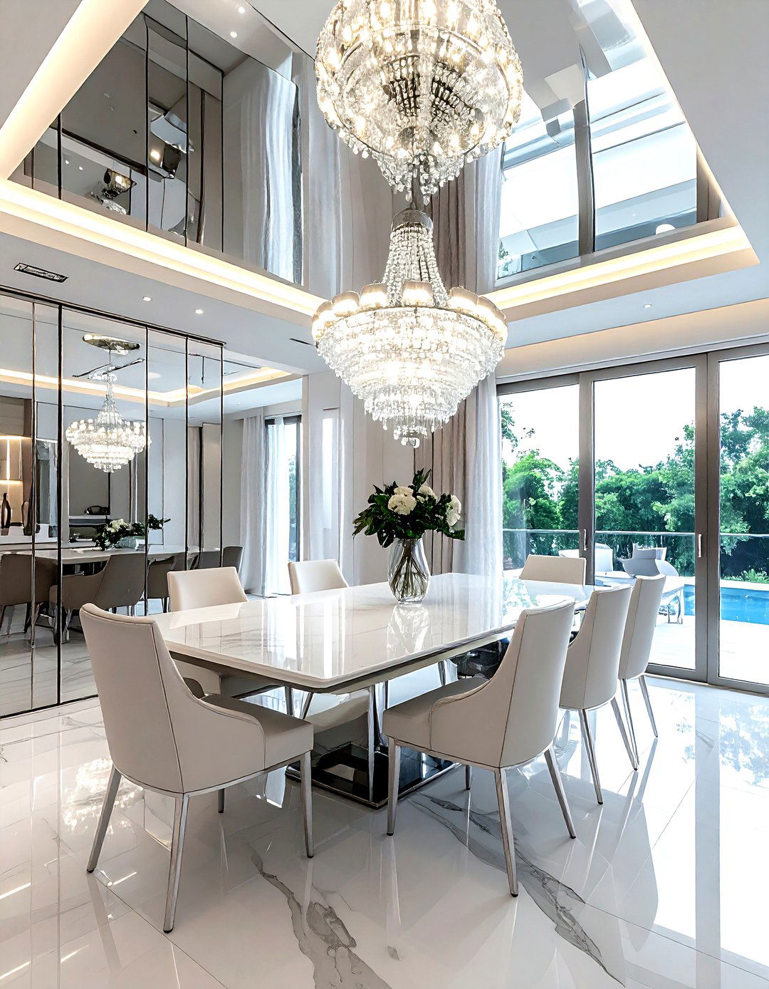 Mirrored dining room ceiling - 30 dining room ceiling design ideas