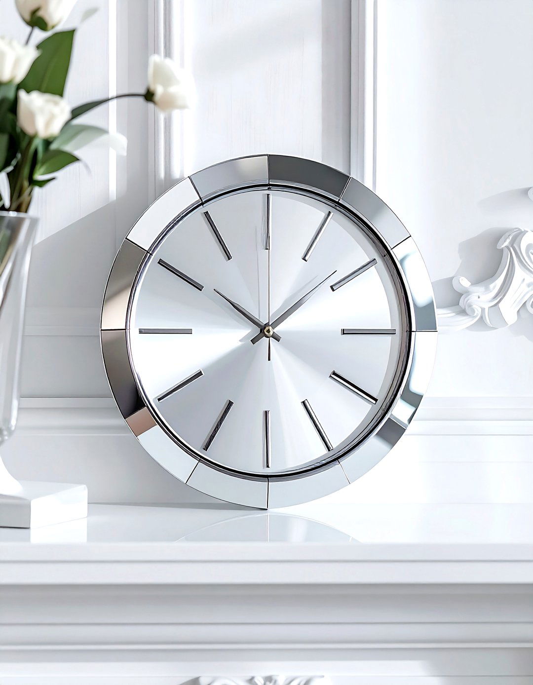 Mirrored mantel clock - 30 living room mantel clocks