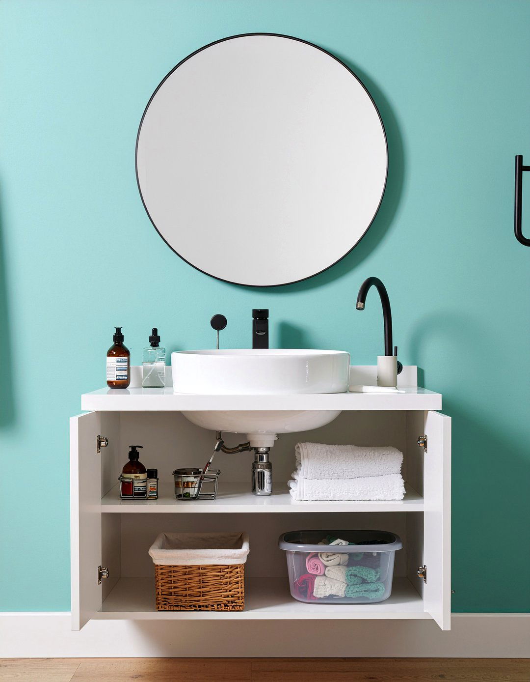 Mirrored medicine cabinet - 30 bathroom clever storage ideas