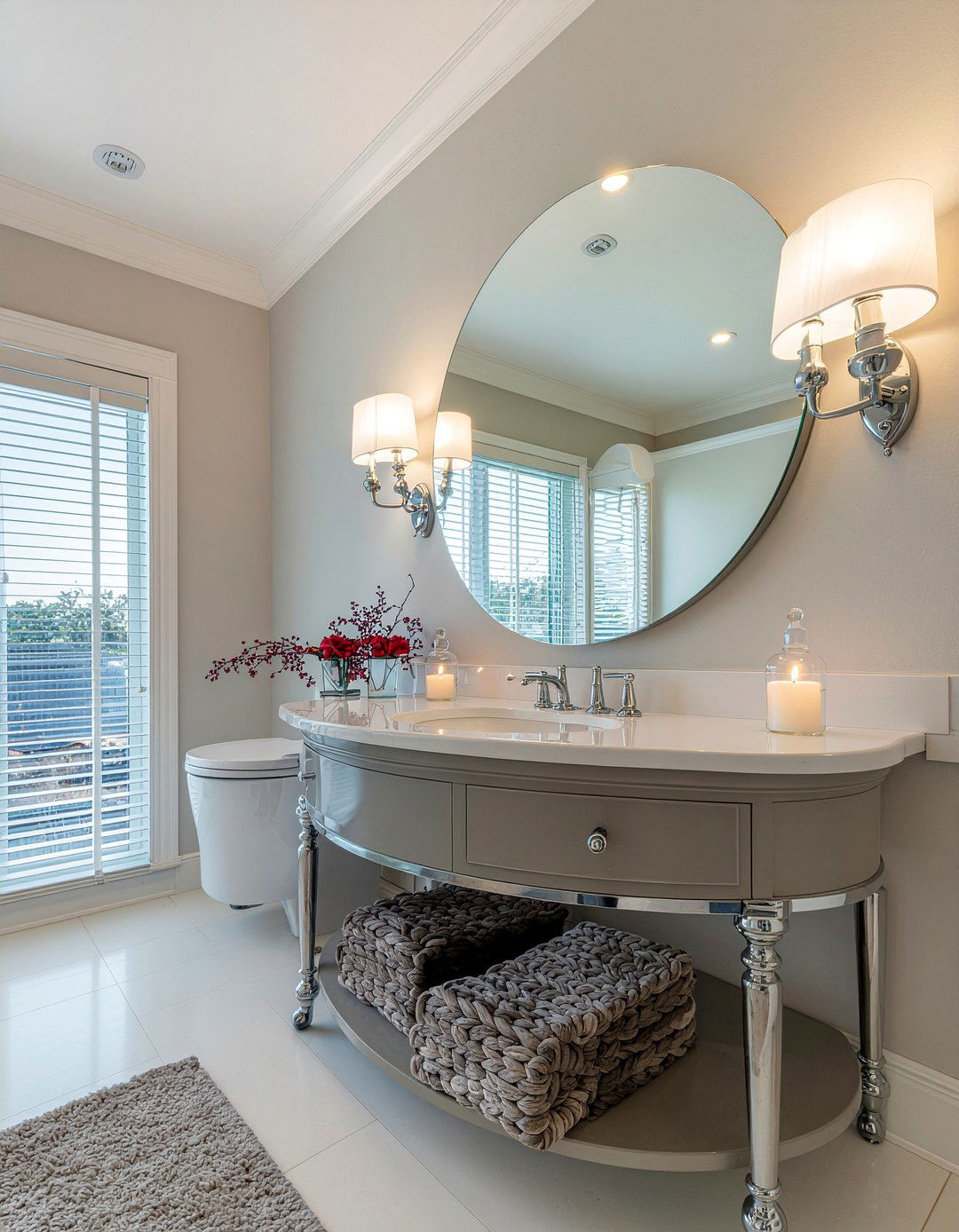 Mirrors Candle Reflection - 30 bathroom candle ideas