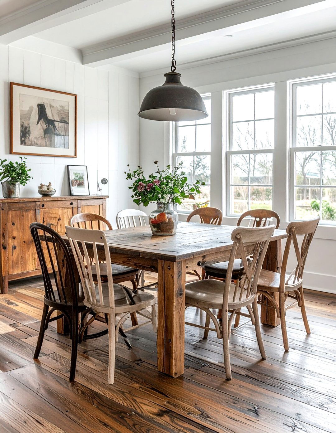 Mismatched Dining Chairs - 30 secondhand decor ideas