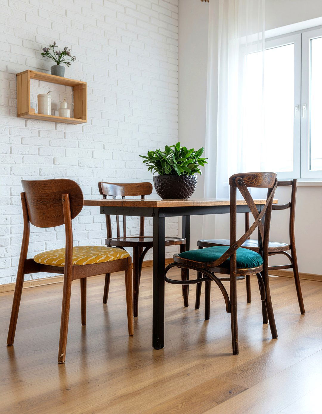 Mismatched Dining Chairs - 30 budget dining room ideas