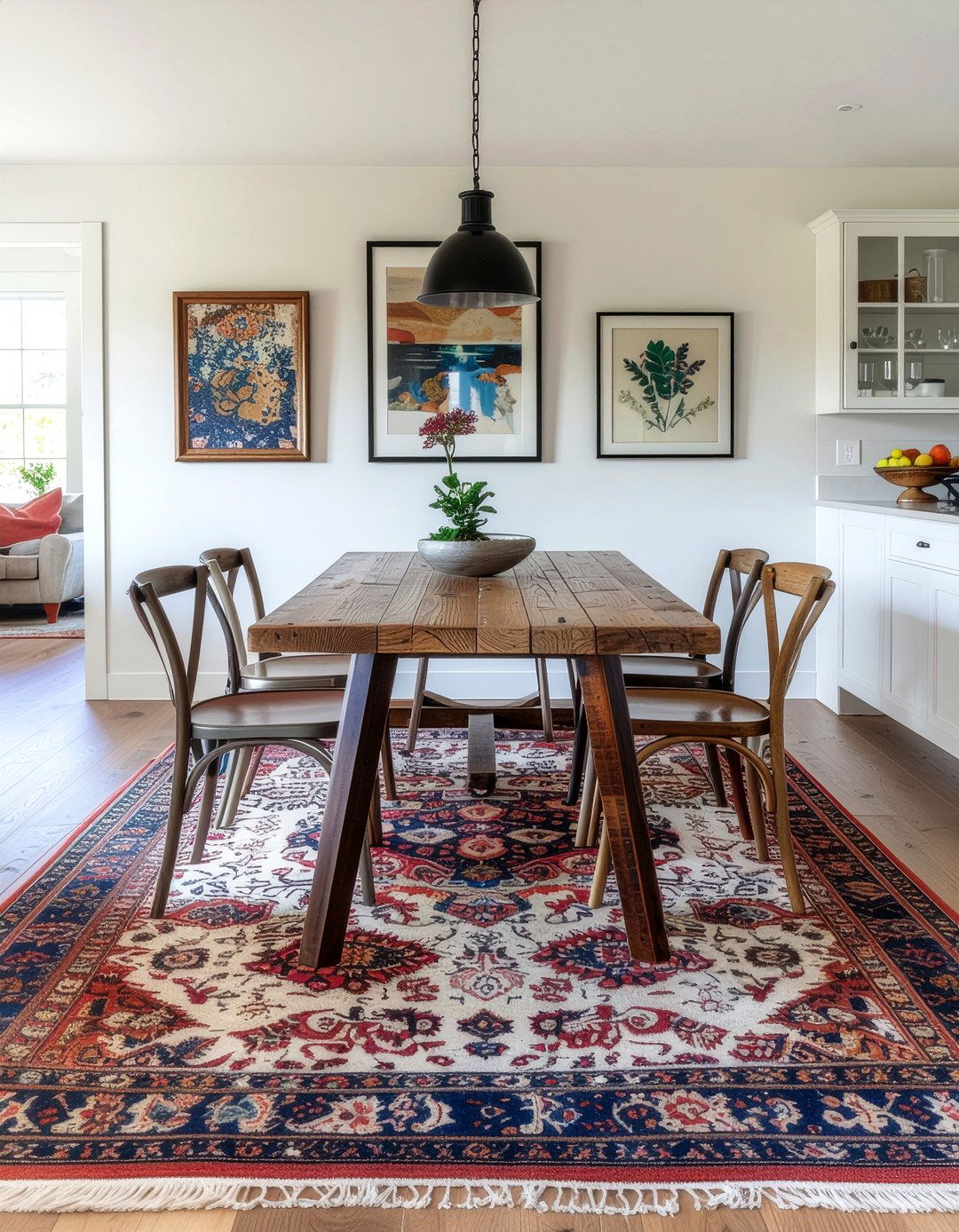 Mismatched Dining Chairs - 30 dining room makeover ideas