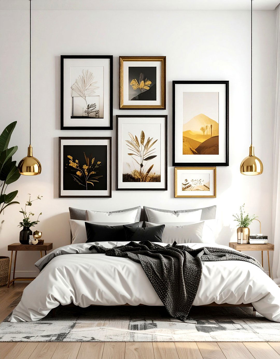 Mismatched Frame Wall - 30 frame arrangement ideas