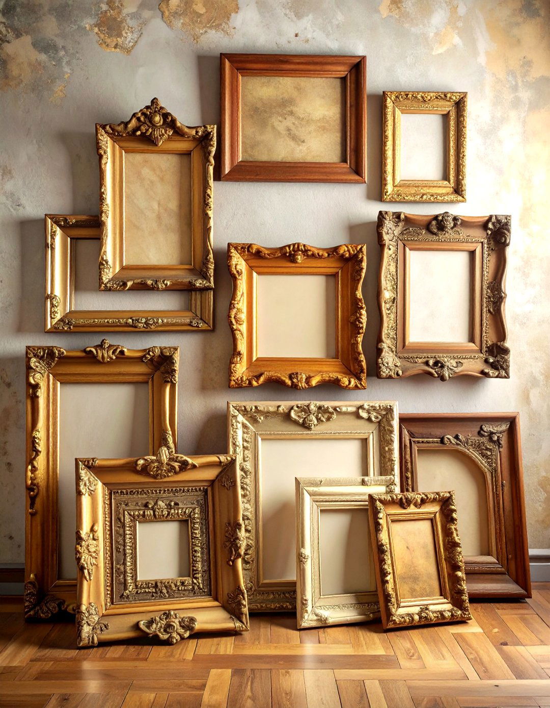 Mismatched Vintage Frame - 30 picture frame ideas