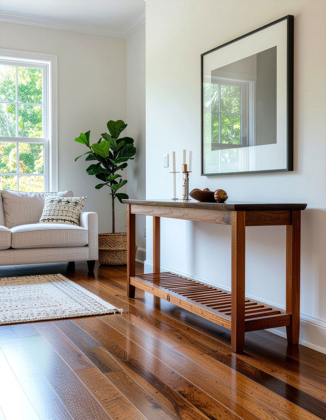 Mission style console table - 30 living room Mission furniture ideas