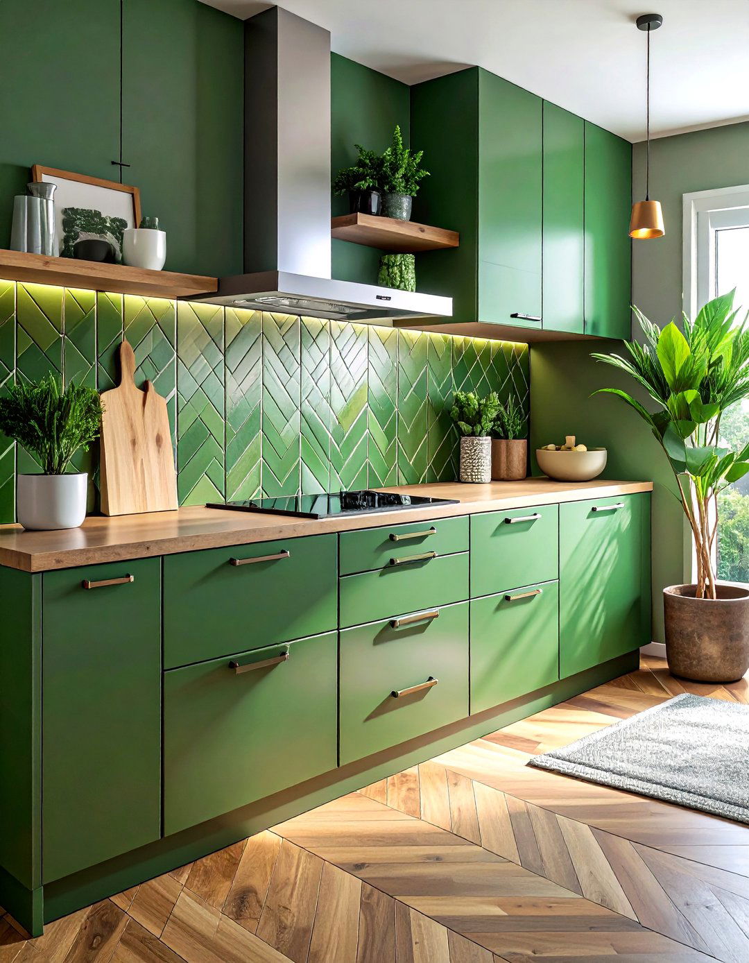 Mixed Color Picket Tile - 30 picket tile bathroom ideas