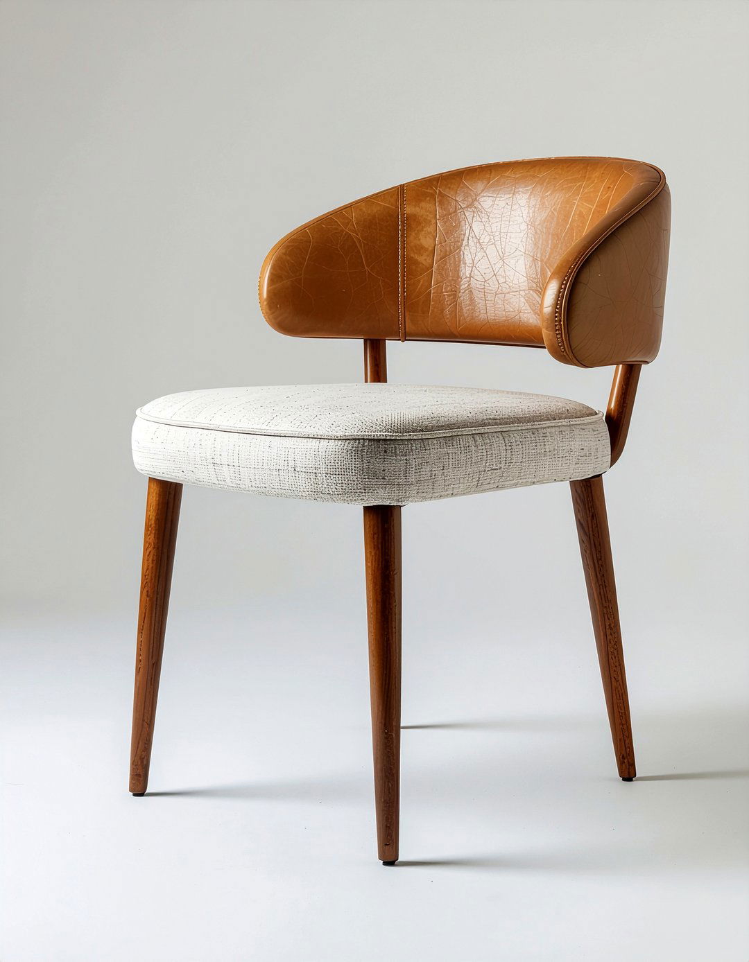 Mixed Material Dining Chair - 30 fabric dining chair ideas