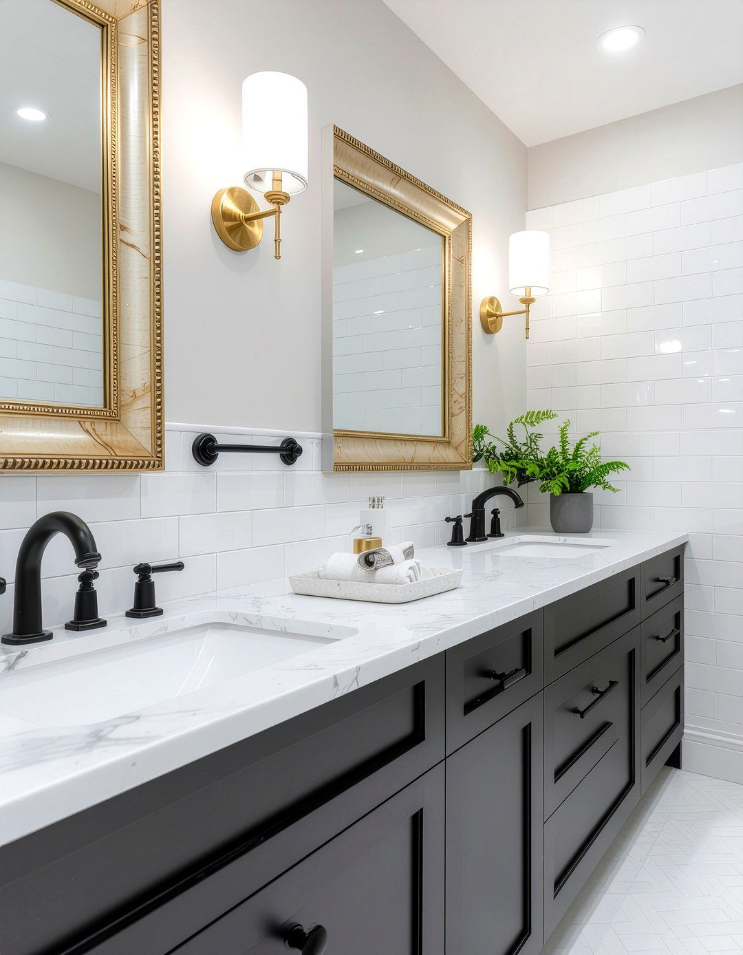 Mixed Metal Bathroom Interior - 30 eclectic home decor ideas