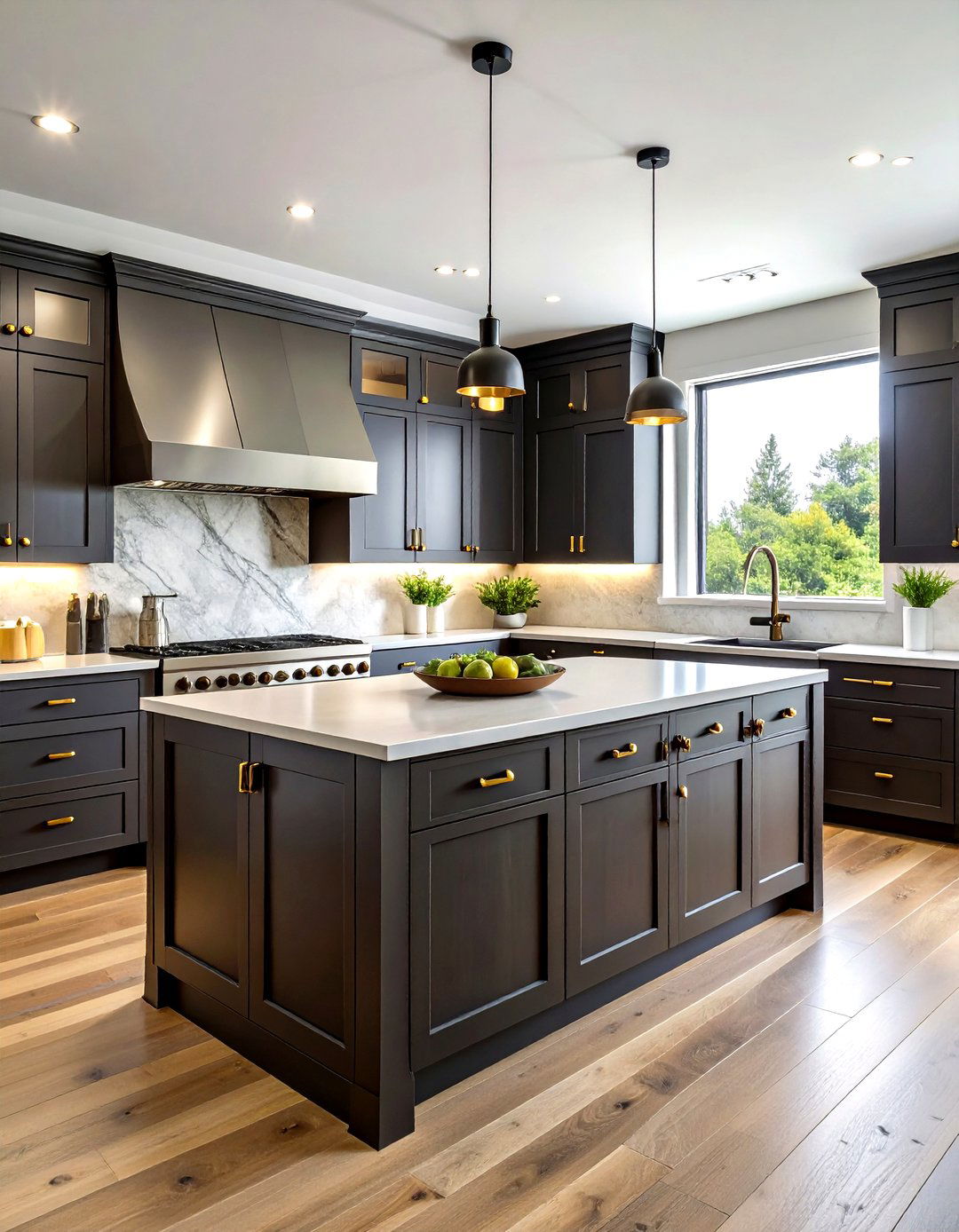 Mixed Metal Hardware - 30 kitchen cabinet hardware ideas