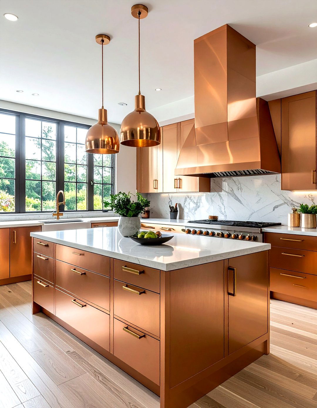 Mixed Metal Kitchen Copper Brass - 30 copper hood kitchen ideas