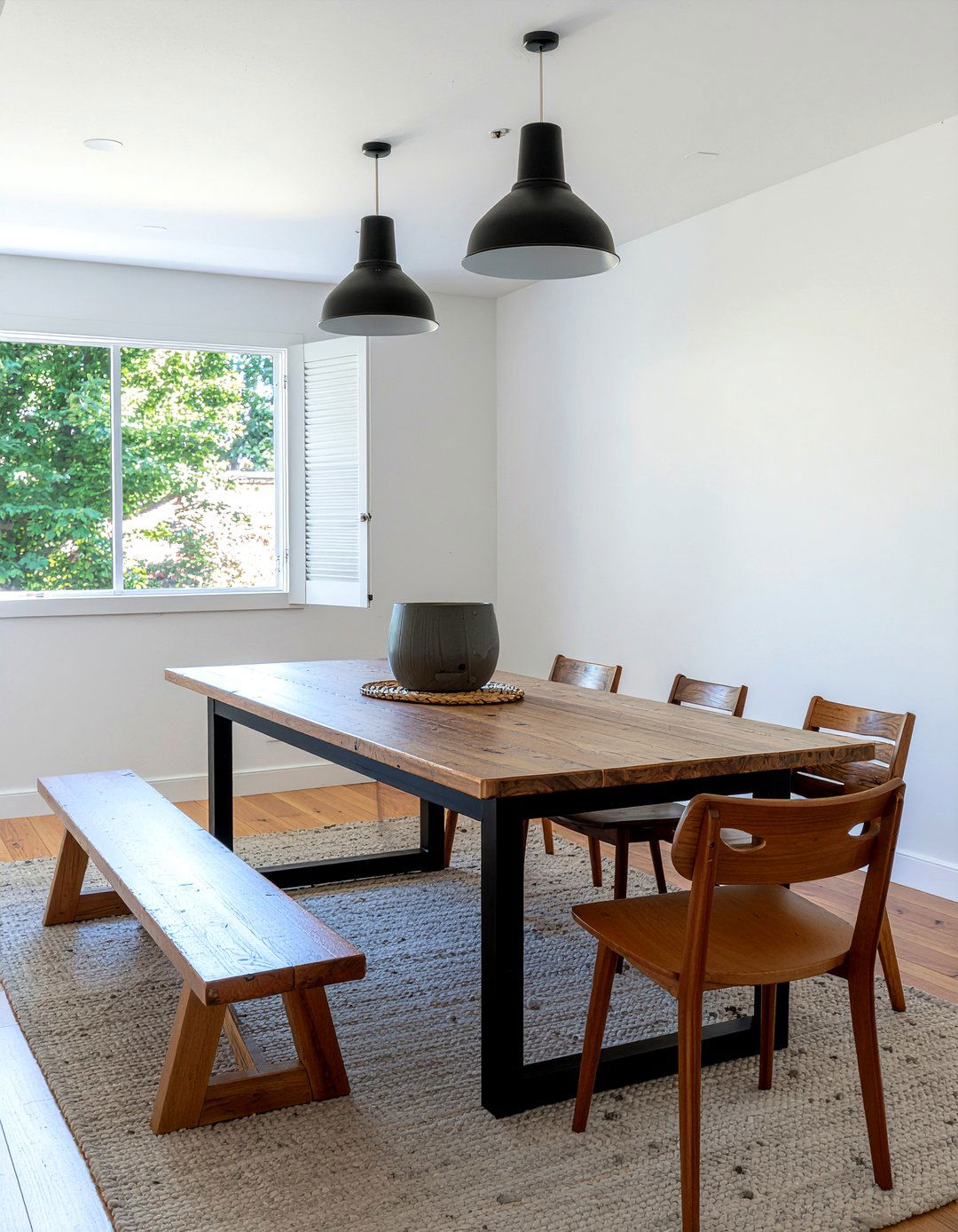 Mixed Seating - 30 relaxed dining room ideas