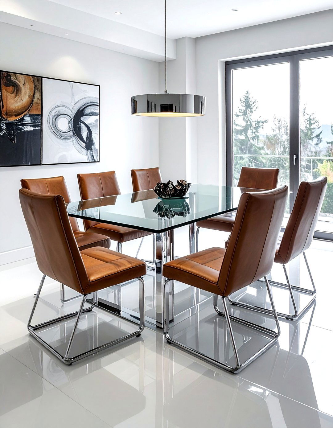 Mixed material dining furniture - 30 dining room design tips