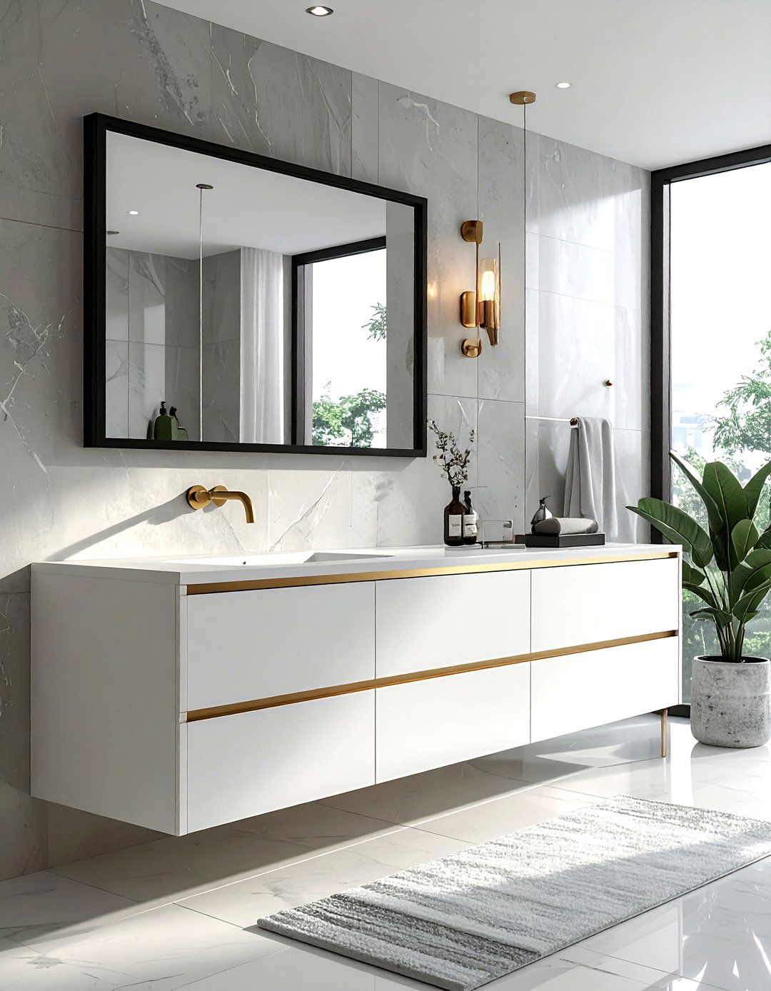 Mixed metal bathroom - 30 refined decor ideas