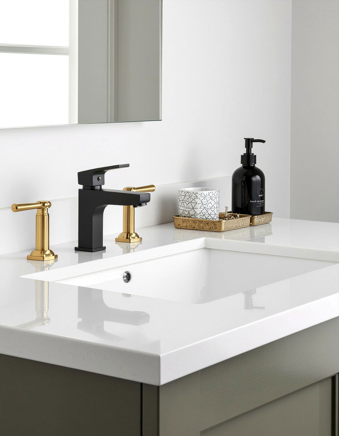 Mixed metal bathroom hardware - 30 bathroom layering ideas