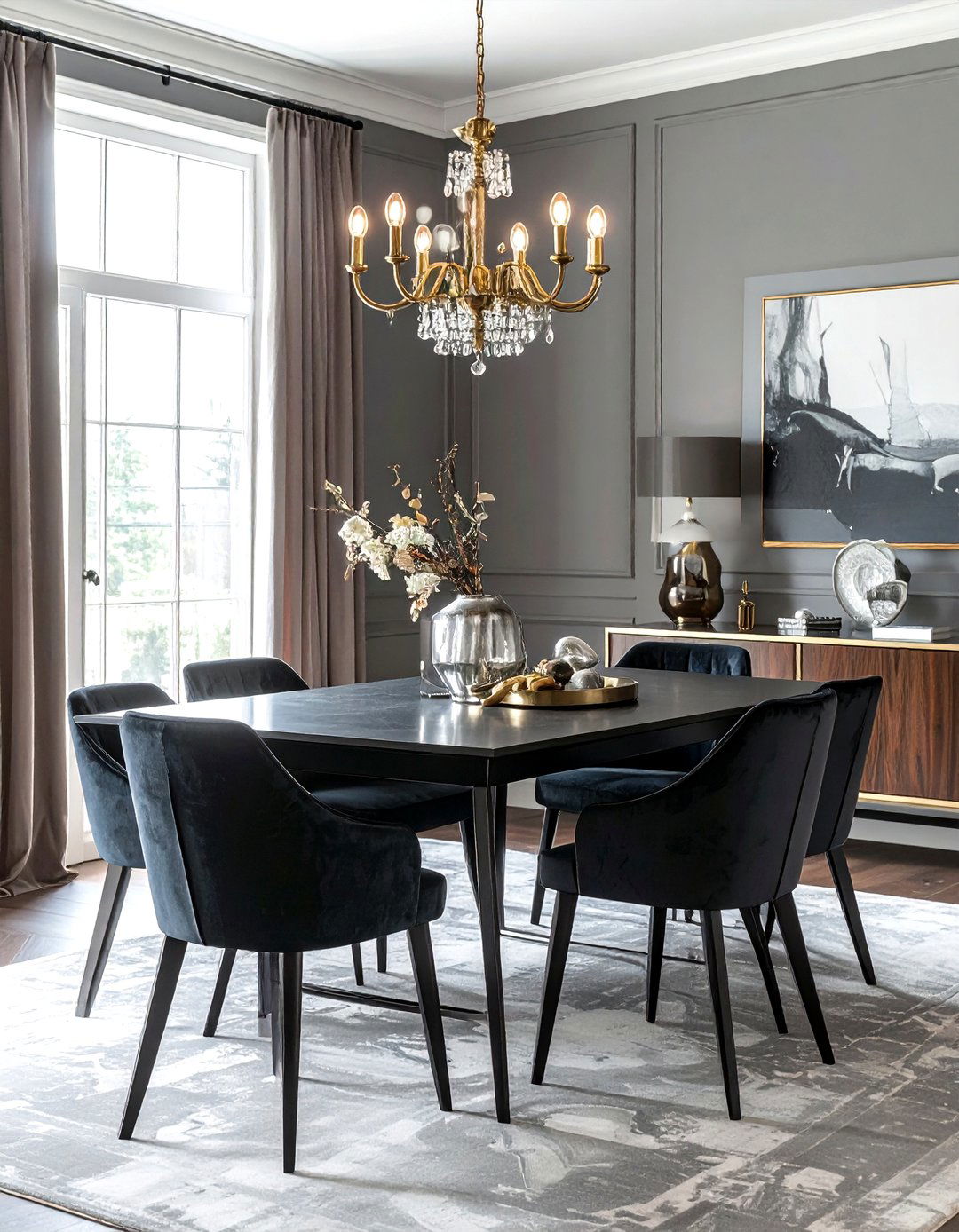 Mixed metal dining room - 30 updated traditional dining room ideas