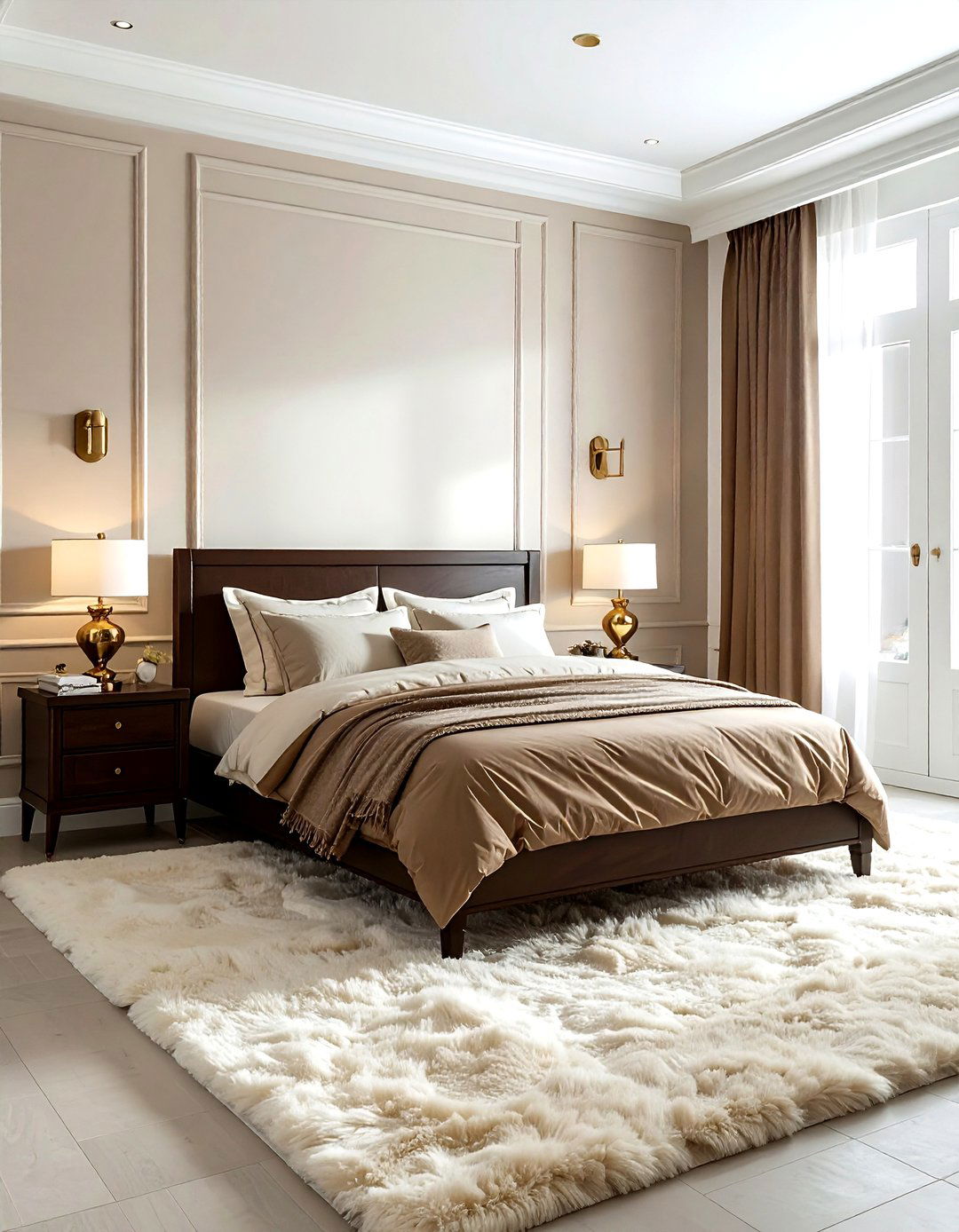 Mocha Brown Bedroom - 30 bedroom accent color ideas