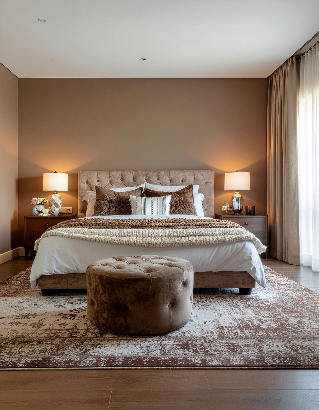 Mocha Mousse Bedroom - 30 viral bedroom ideas