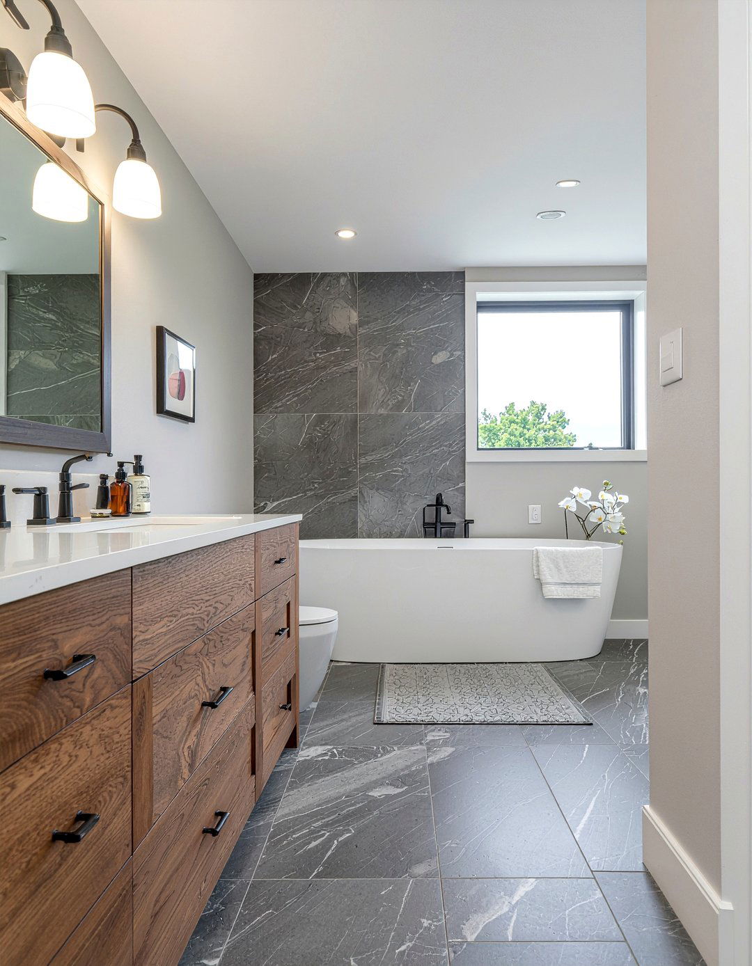 Mocha and grey bathroom - 30 mocha bathroom ideas