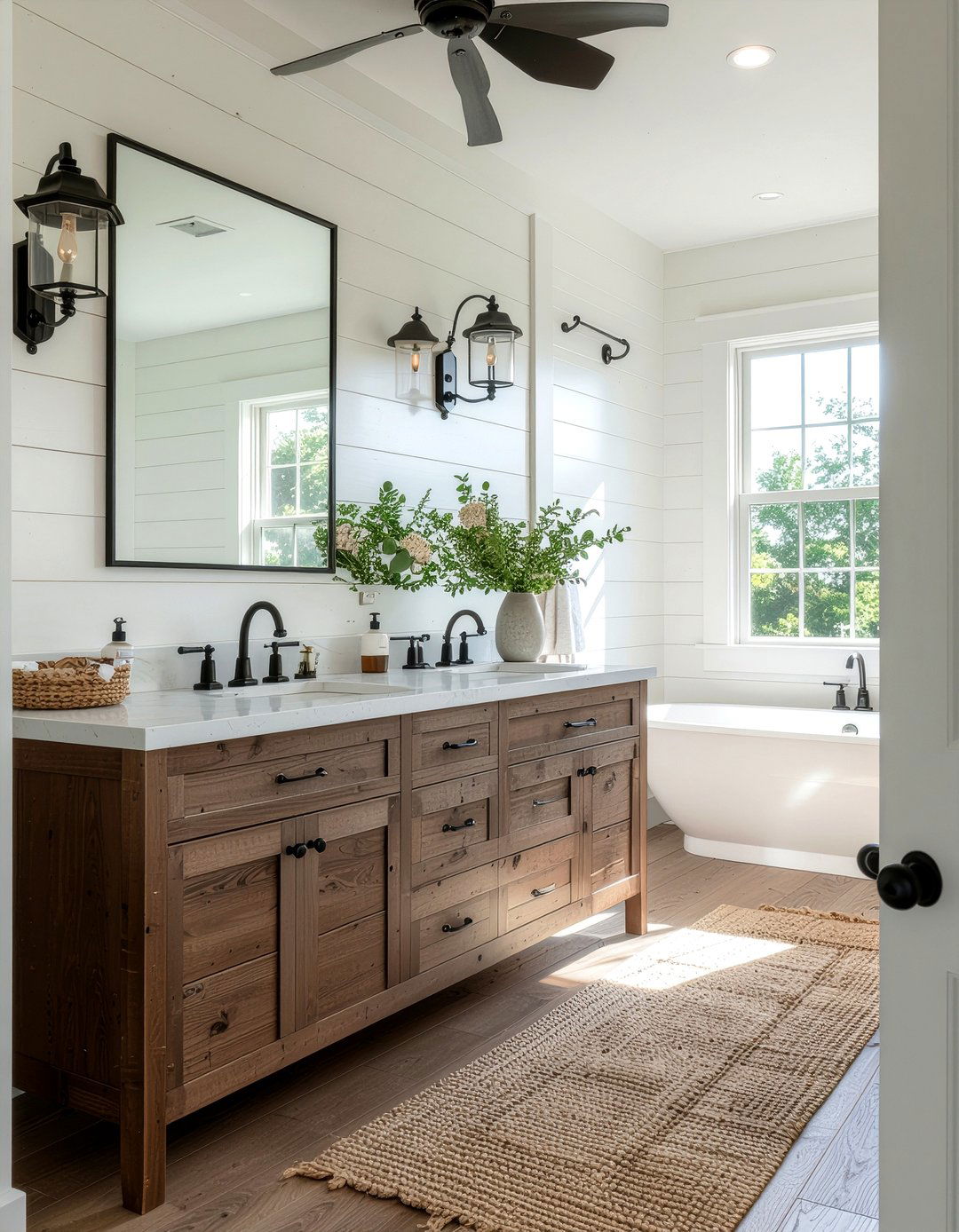 Mocha farmhouse bathroom - 30 mocha bathroom ideas