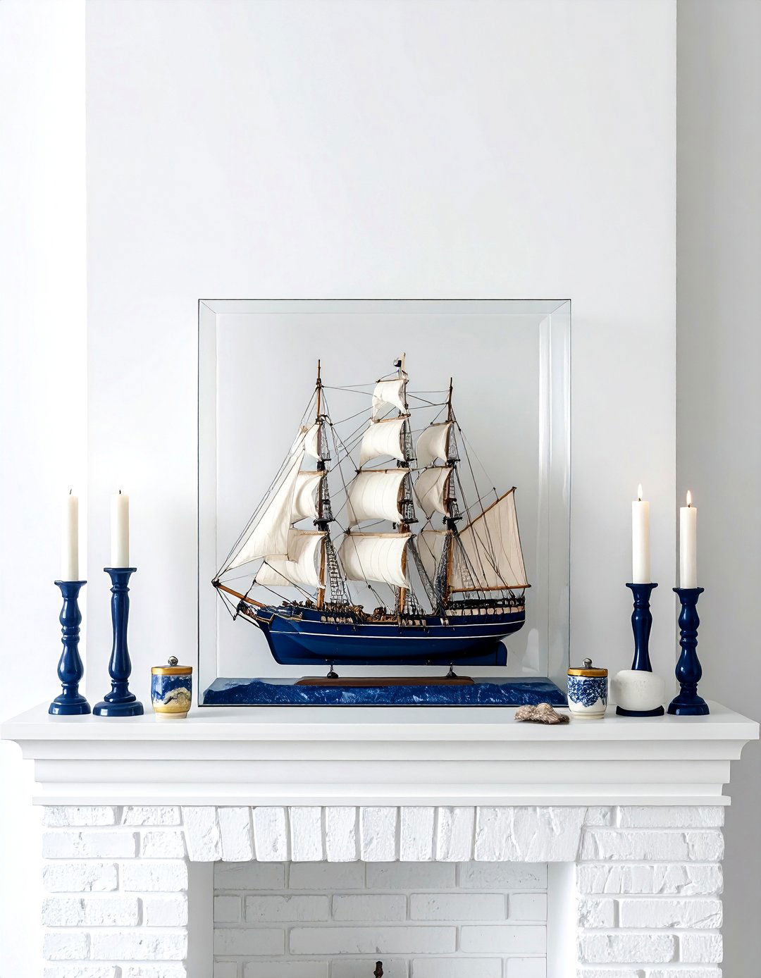 Model Ship Display - 30 nautical decor ideas