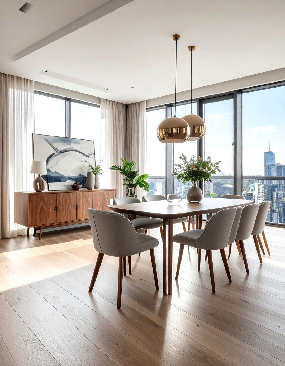 Modern Apartment With One Antique Piece - 30 inherited dining room ideas