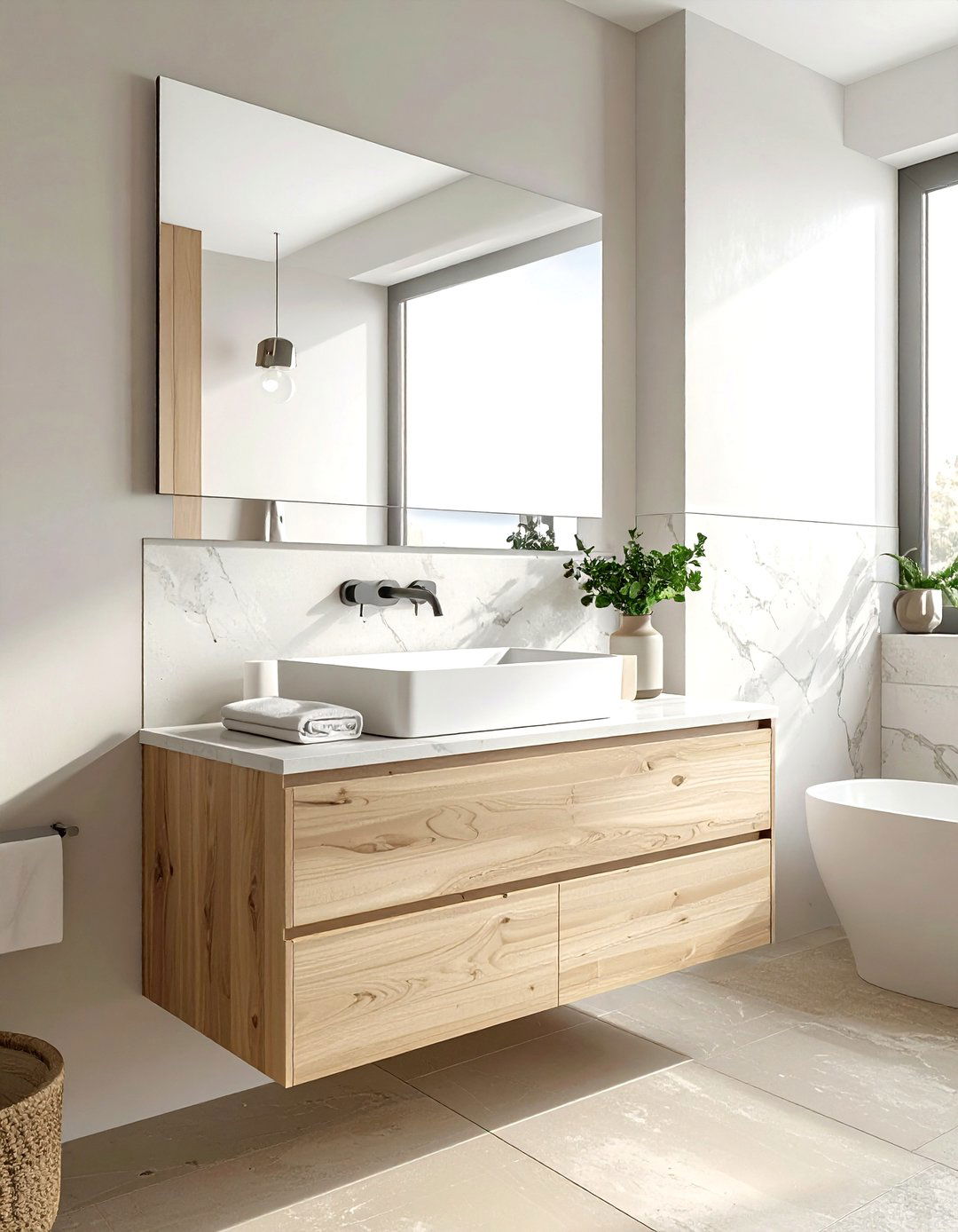 Modern Bathroom Vanity - 30 minimalist home decor ideas