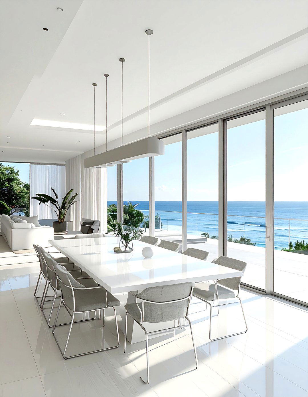 Modern Beach House Dining Room - 30 seaside dining room ideas