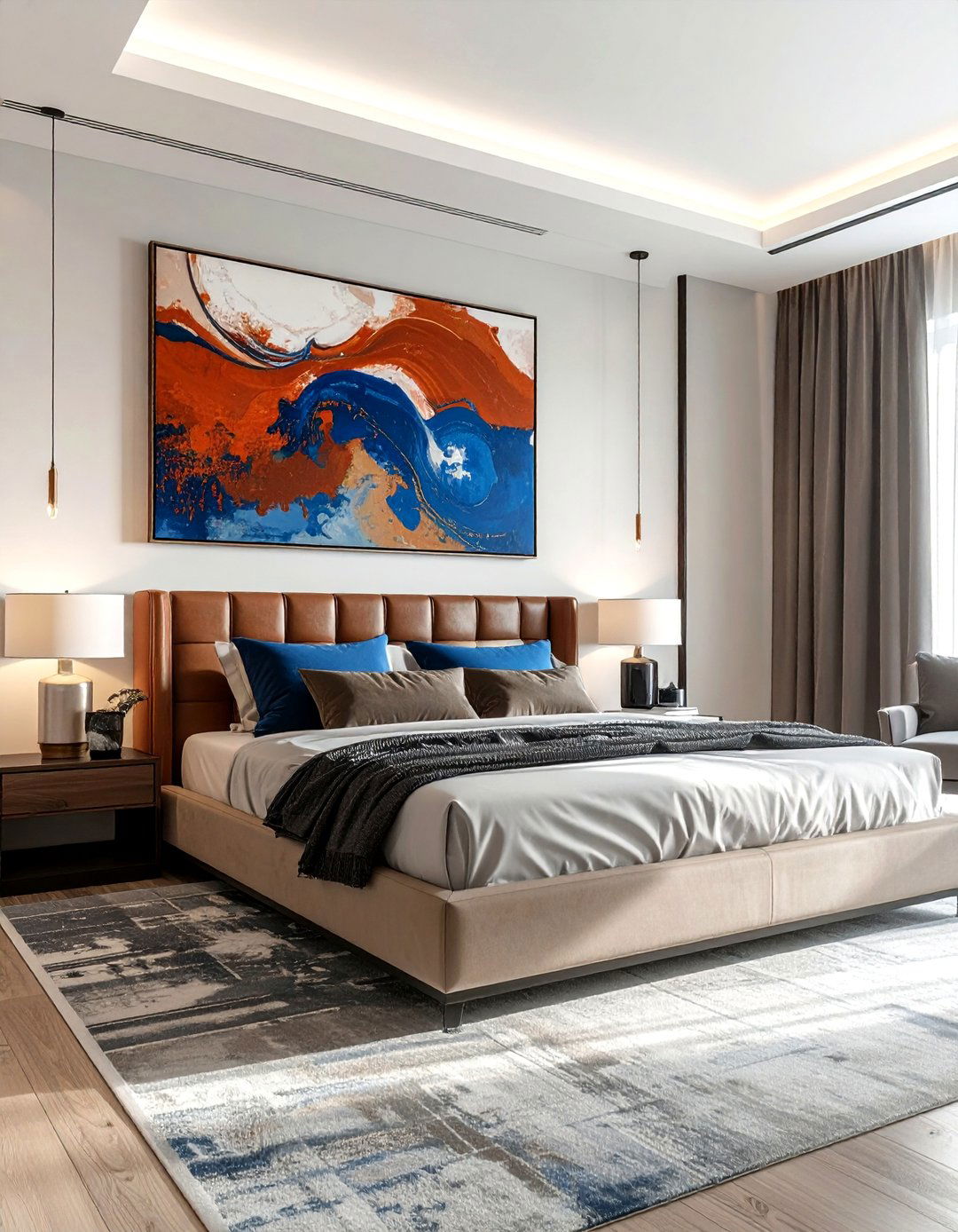Modern Bedroom Art - 30 bedroom finishing touches ideas