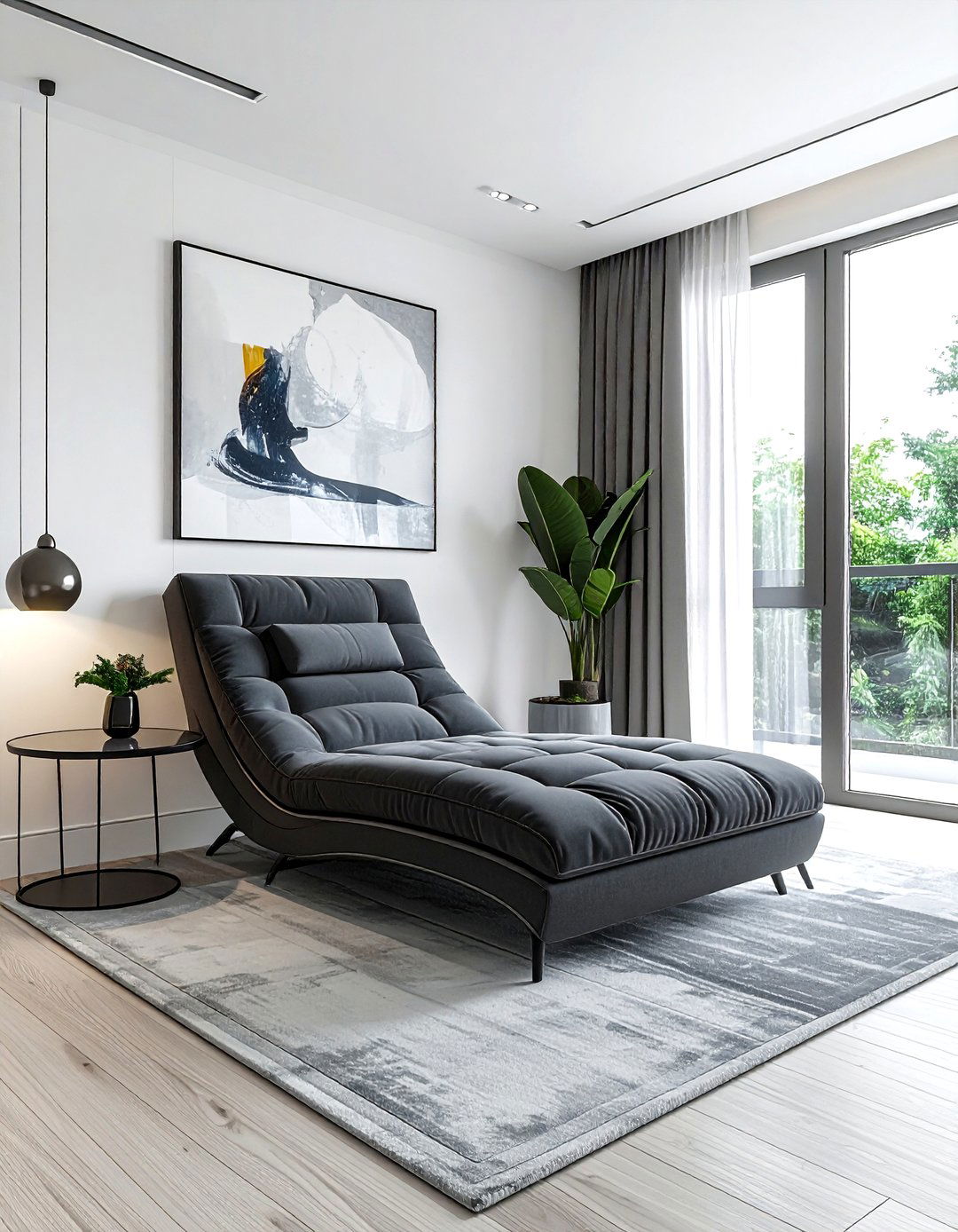 Modern Bedroom Chaise Lounge - 30 bedroom seating arrangements ideas