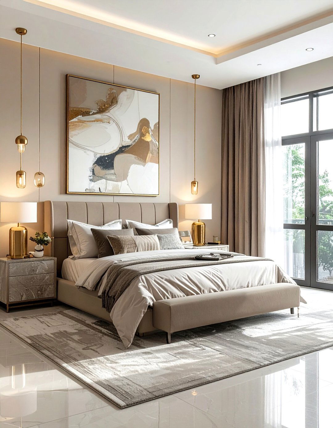 Modern Beige Bedroom - 30 beige bedroom ideas