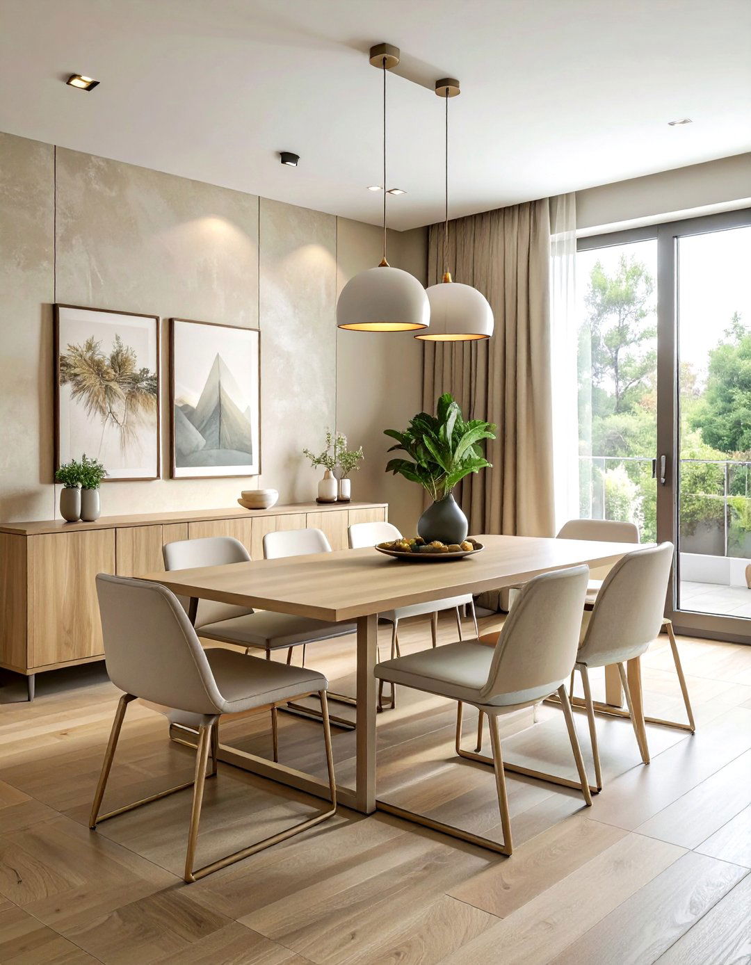 Modern Beige Dining Room - 30 beige dining room ideas