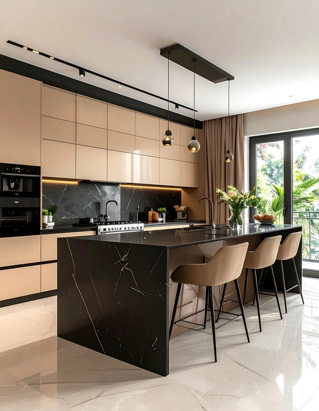 Modern Beige Kitchen - 30 warm beige kitchen ideas