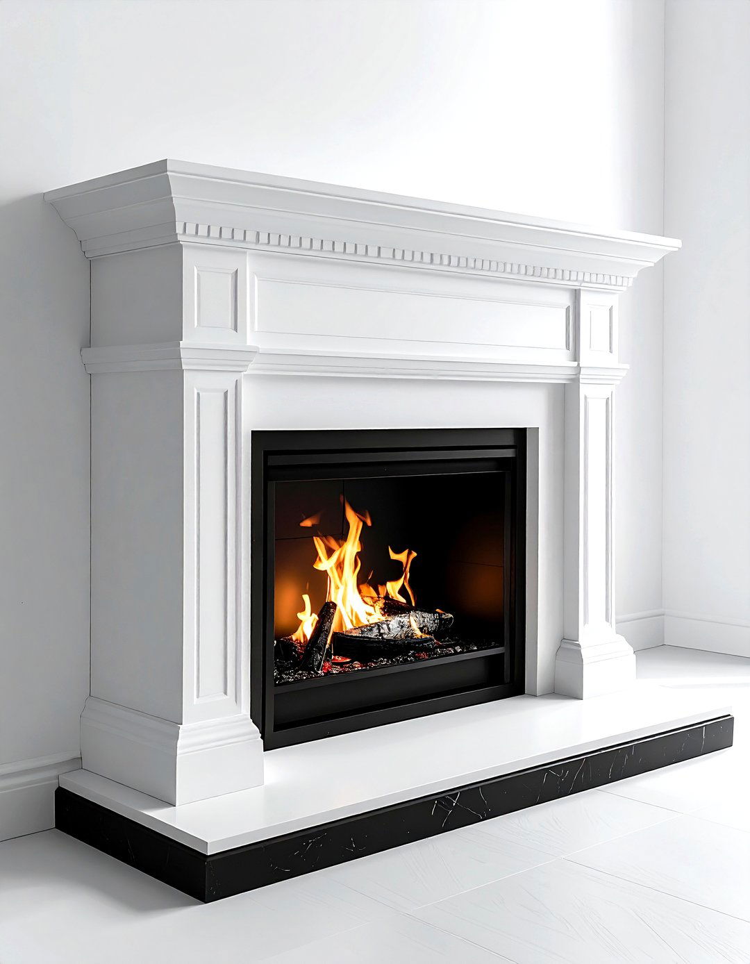 Modern Black And White Fireplace - 30 black and white decor ideas