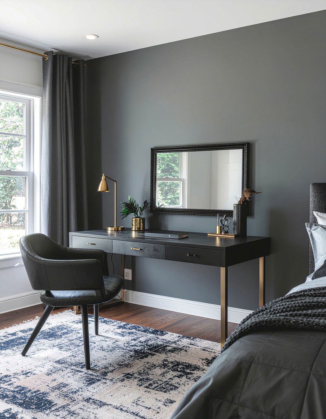 Modern Black Bedroom Desk - 30 bedroom desk ideas
