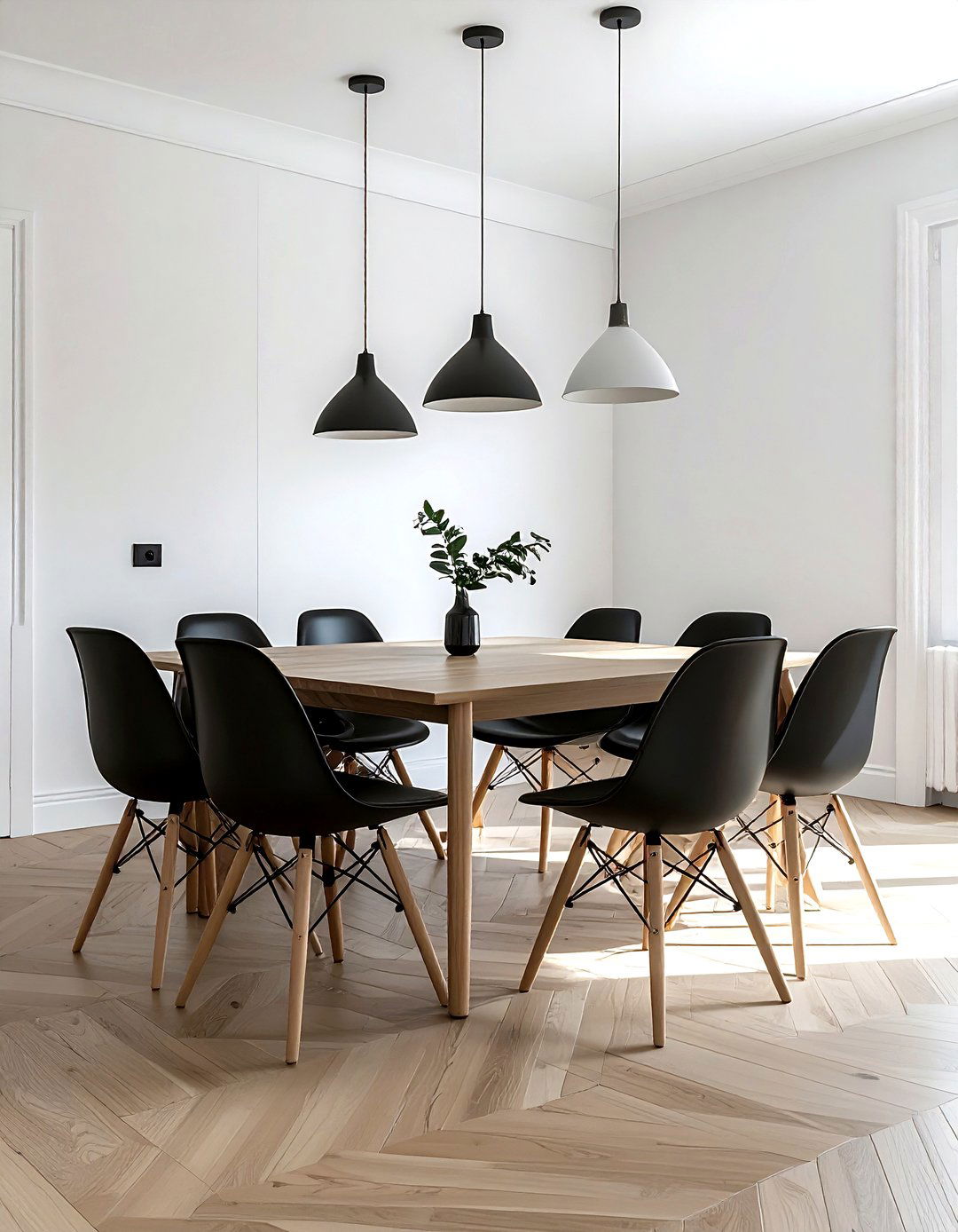 Modern Black Dining Chairs - 30 black accent dining room ideas