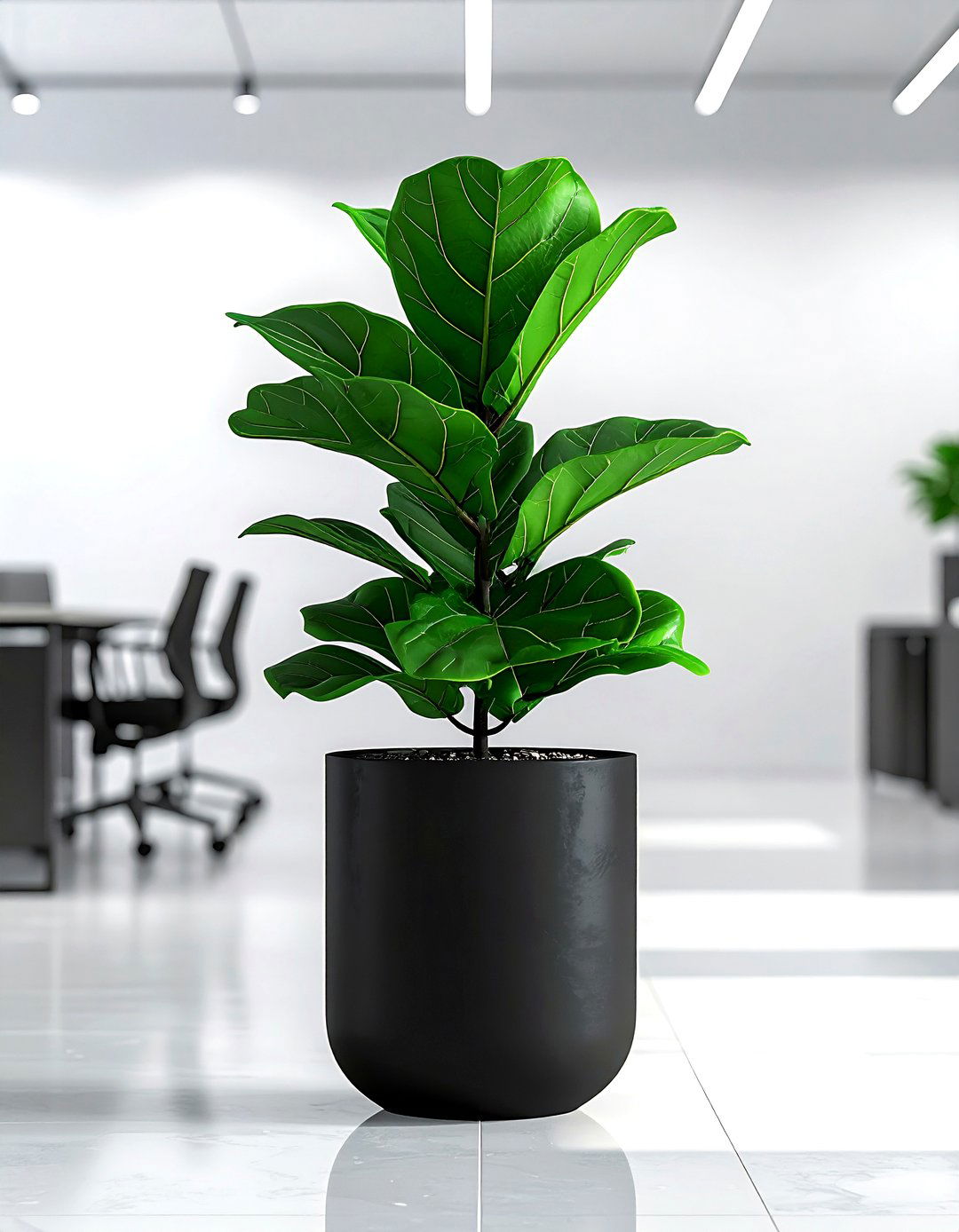 Modern Black Planter - 30 planter ideas