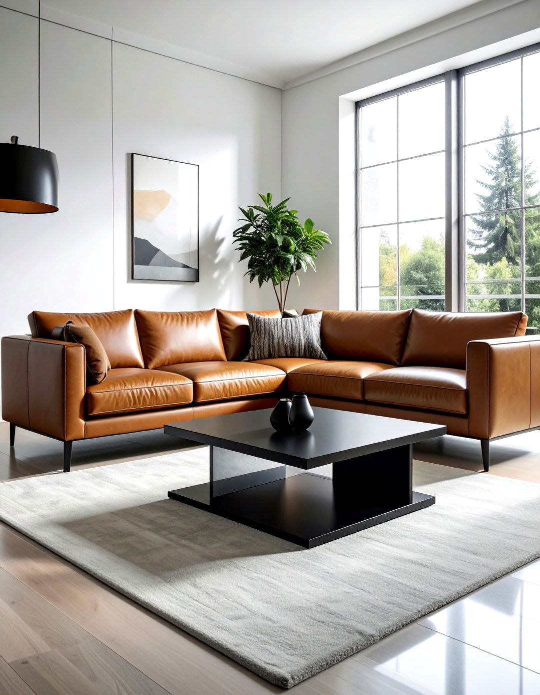 Modern Black Square Coffee Table - 30 living room square coffee tables