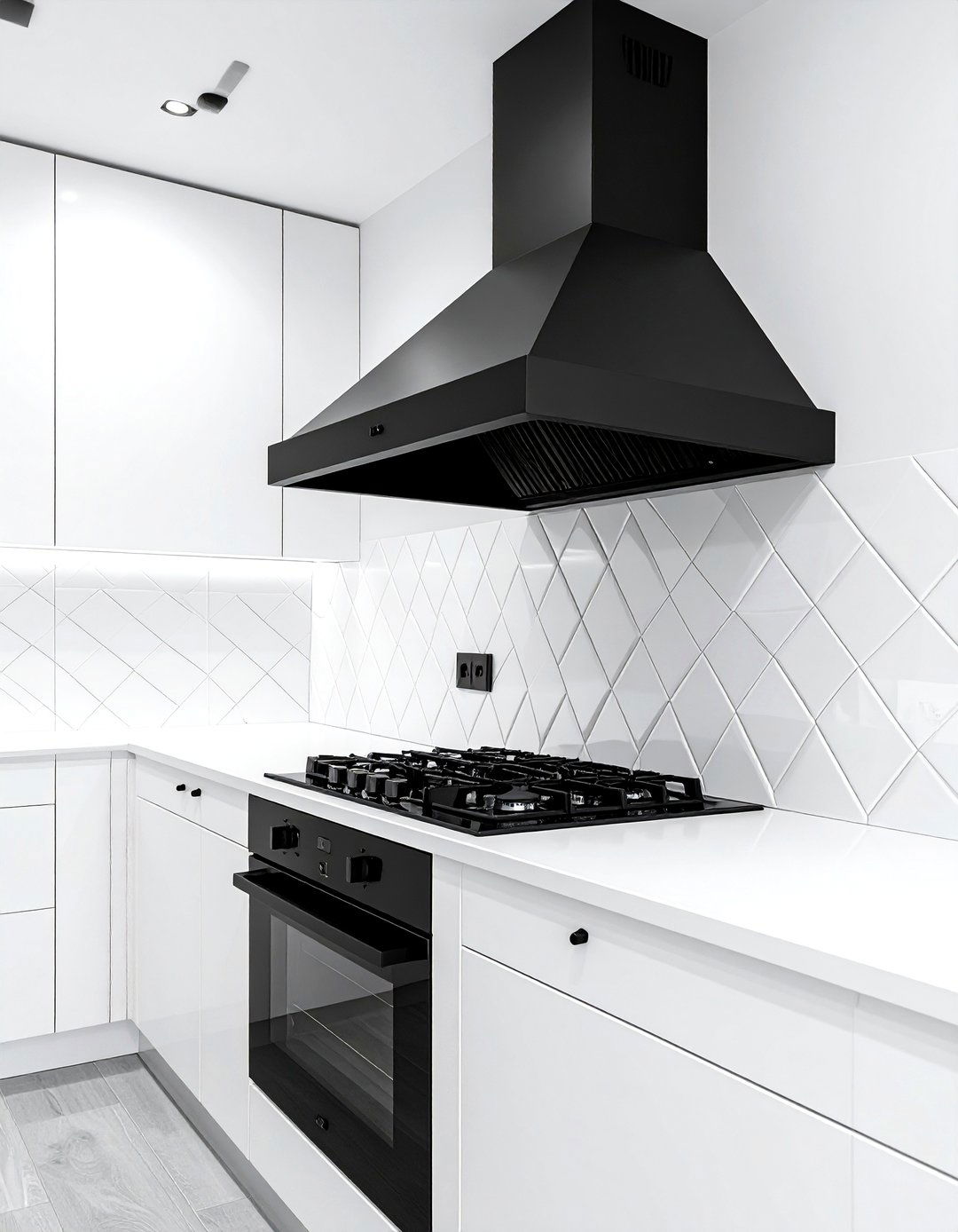 Modern Black Under Cabinet Hood - 30 under cabinet hood kitchen ideas