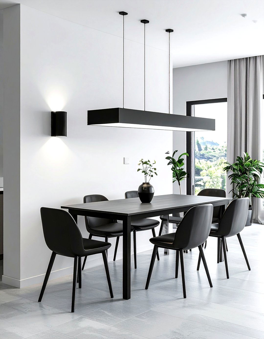 Modern Black Wall Sconce - 30 wall sconce dining room ideas