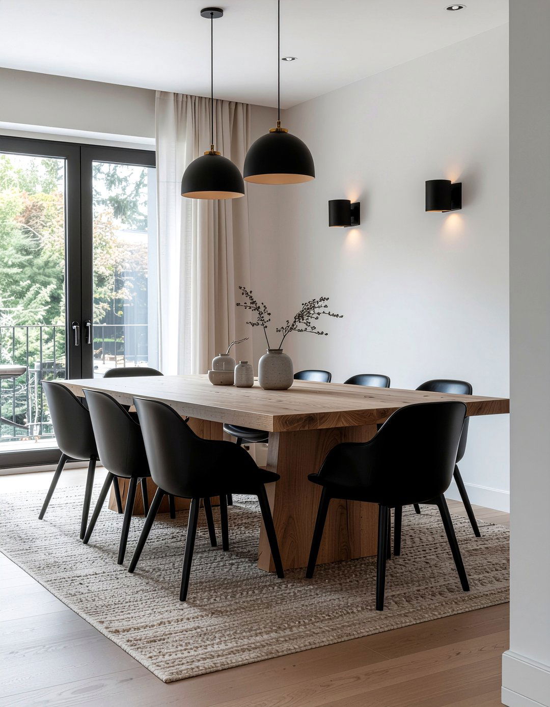 Modern Black Wall Sconce - 30 dining room sconce ideas