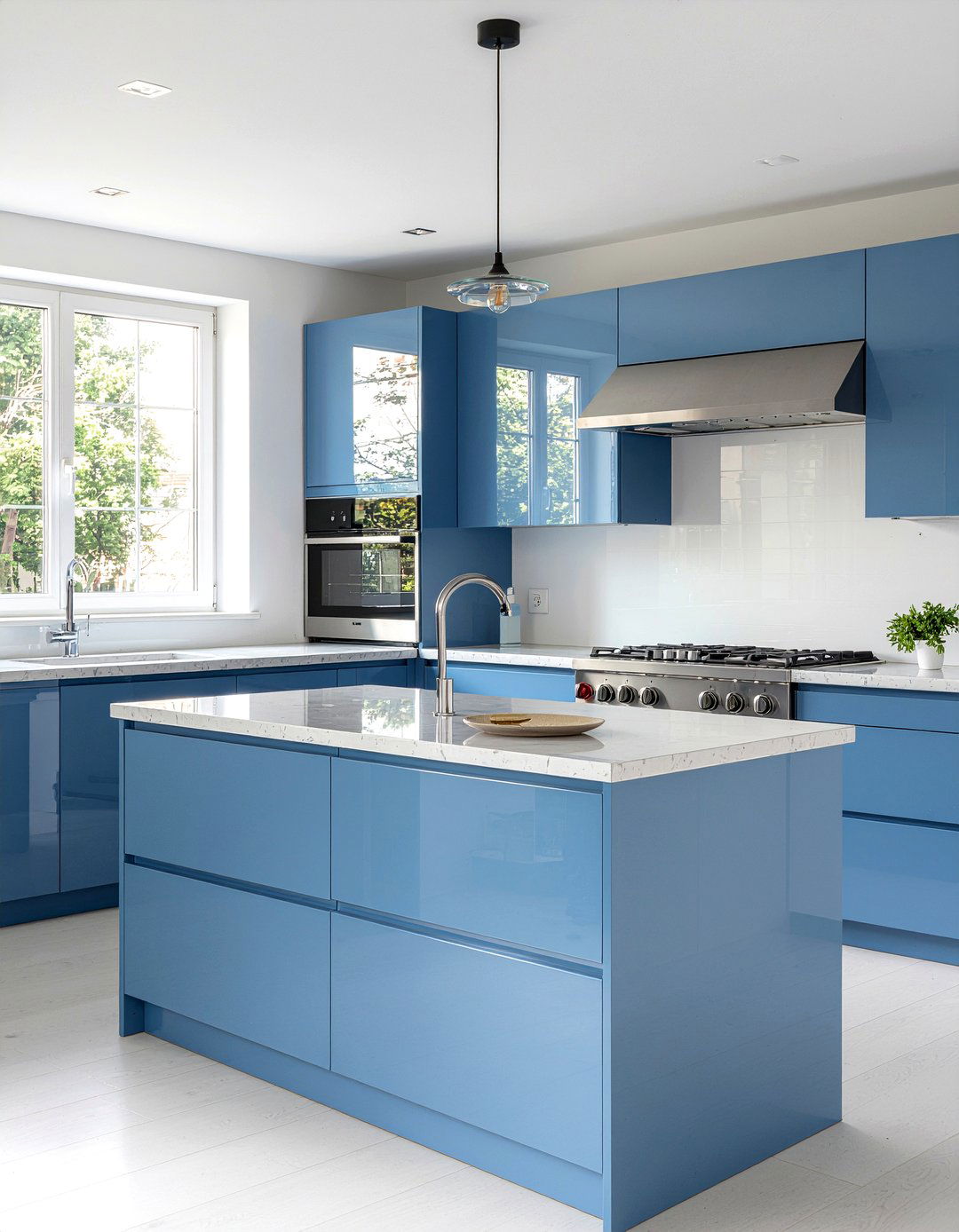 Modern Blue Kitchen - 30 blue kitchen ideas