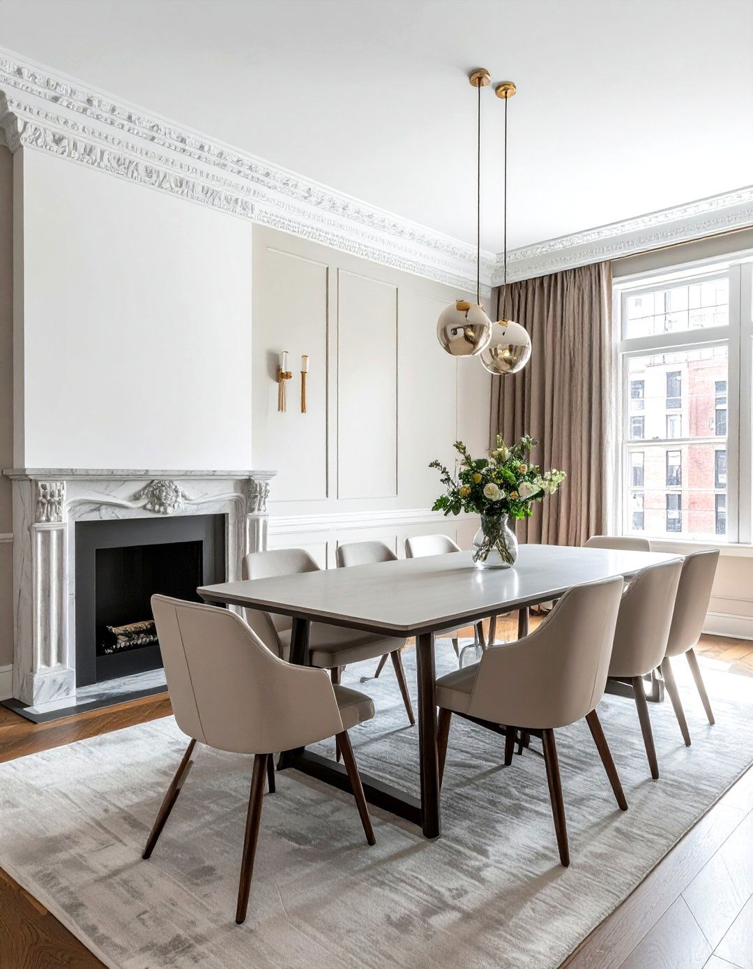 Modern Brownstone Dining Room - 30 Brooklyn dining room ideas