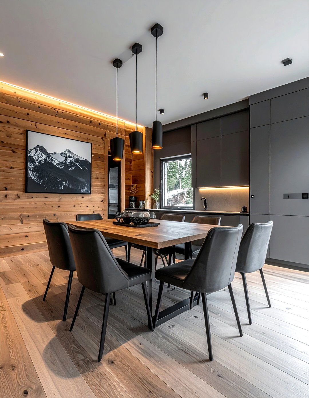 Modern Cabin Dining - 30 lodge dining room ideas
