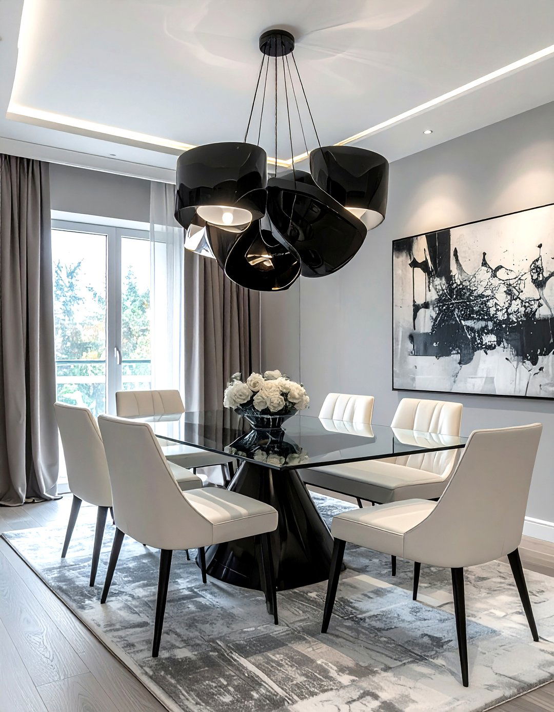 Modern Chandelier Dining Room - 30 fearless dining room ideas