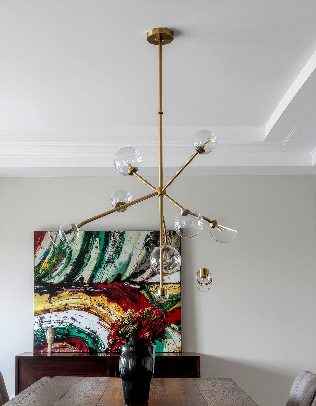 Modern Chandelier Fixture - 30 rustic modern dining room ideas