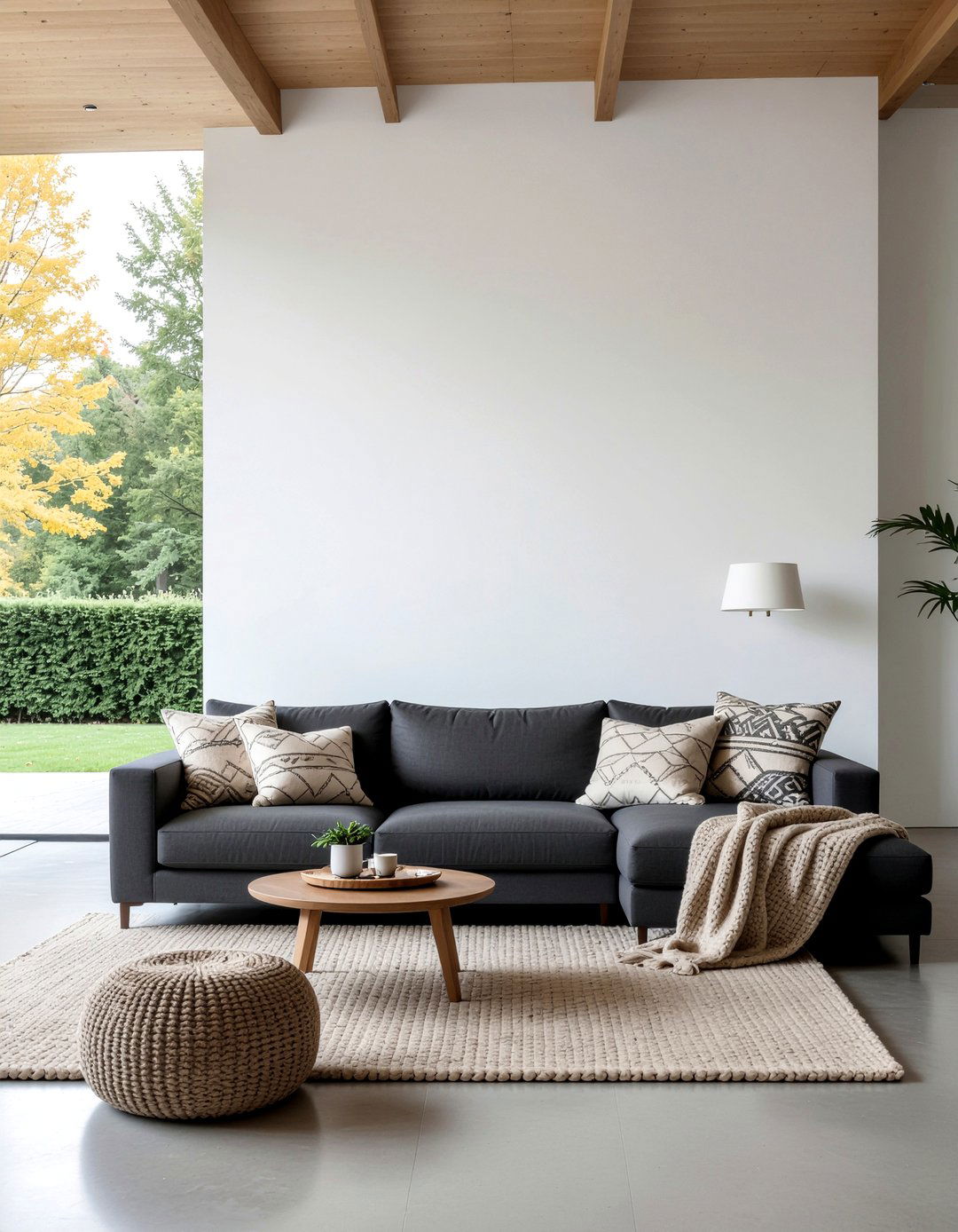 Modern Charcoal Sectional - 30 charcoal living room ideas