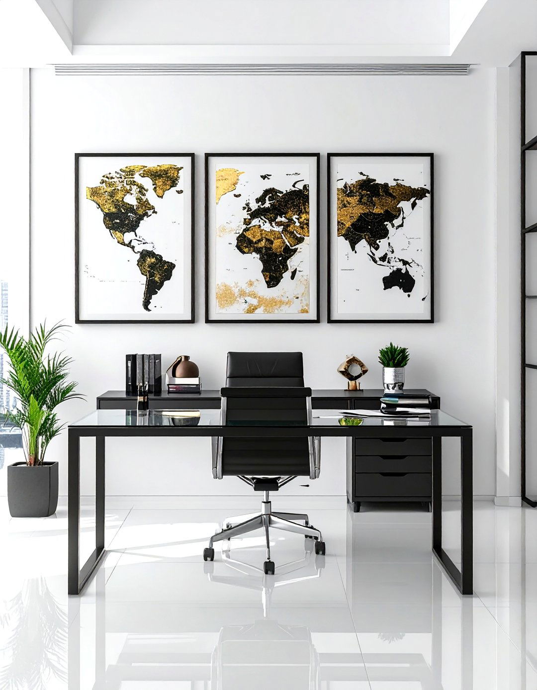Modern City Map Art - 30 world traveler decor ideas