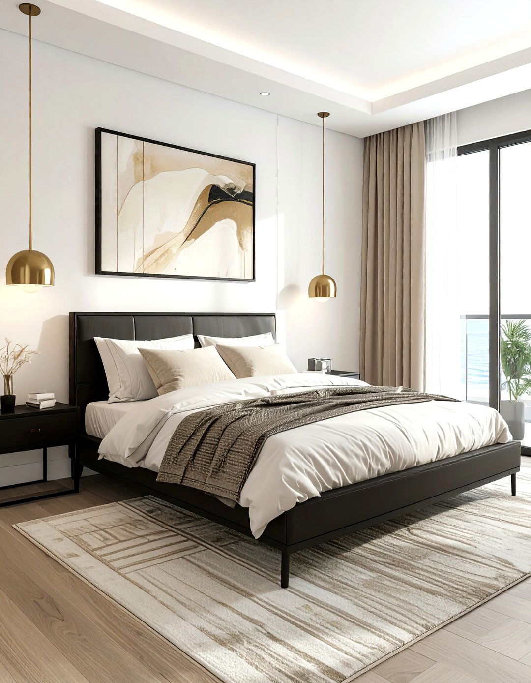 Modern Coastal Bedroom - 30 coastal beige bedroom ideas