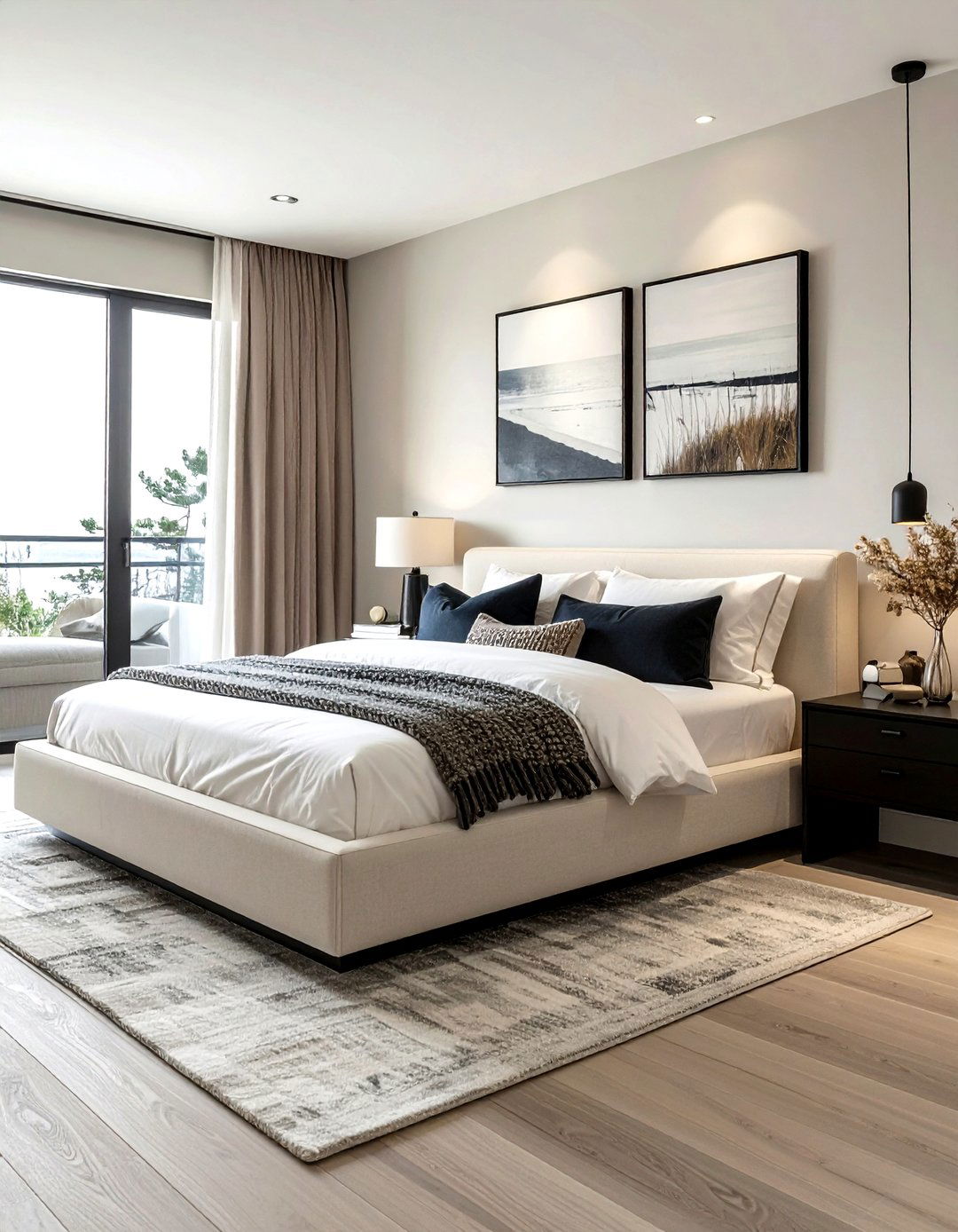 Modern Coastal Bedroom - 30 coastal cream bedroom ideas